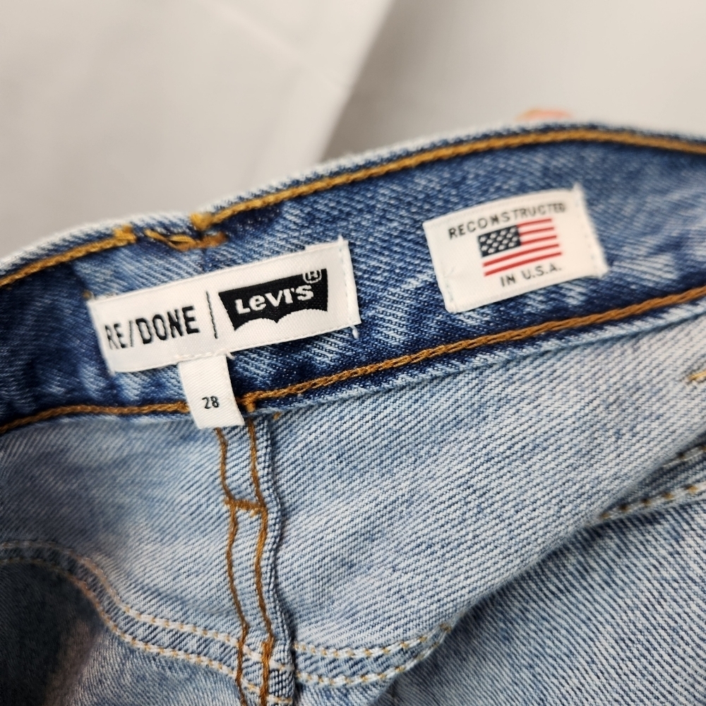 Re/done x Levi's high rise loose jeans size 28 BNWT - Picture 12 of 16